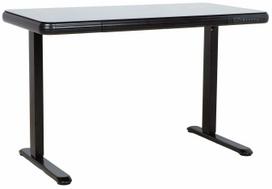 Kompiuterio stalas reguliuojamo aukščio Home4you Ergo Fit 18720, 122 cm x 62 cm, 73.5 - 118 cm, juoda sp.