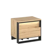 Naktinis staliukas QUANT QS3DAC, ąžuolas-artisan/juoda