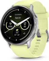 Garmin Venu 4 45 mm išmanusis laikrodis, AMOLED 1.4", iki 12 dienų, 80+ sporto režimų, ECG, skambučiai pilka / sidabras / citrininė (010-03014-02)