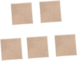 "Amosfun" pakuotė iš 5 džiuto vietų kilimėlių Virtuvės apdaila Vestuvių apdaila Stalo dekoracijos vestuvėms Padėkliukai Hessian Place Mat Cup Mat