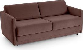 "ATLANTIC home collection" sofa-lova "Lime", aukštos kokybės minkštasuolis, rudos spalvos, ilgaamžė, 140/200 miegamosios vietos, 193 x 93 x 90 cm (plotis x gylis x aukštis)