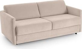"ATLANTIC home collection" sofa-lova "Lime", aukštos kokybės minkštasuolis, smėlio spalvos, nuolatinė miegamoji vieta su 140/200 miegamosiomis vietomis, 193 x 93 x 90 cm (plotis x gylis x aukštis)