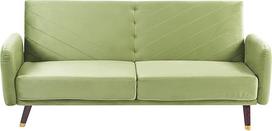 "Beliani Senja" praktiška sulankstoma sofa su porankiais Velveto audinys Žalia