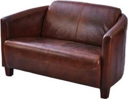 "Clubsofa Rocket" 2 vietų natūralios odos sofa-lova "Vintage Cigar Leather", tamsiai ruda