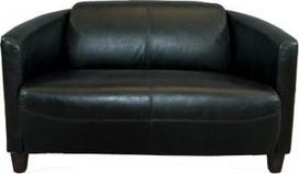 "Clubsofa Rocket" 2 vietų odinė Belon juoda natūralios odos sofa