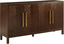 "Crosley" baldai "Darcy Sideboard" tamsiai ruda