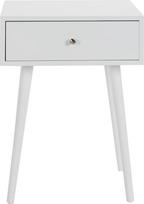 "Decor Therapy" 1 stalčiaus šoninis staliukas Modernaus dizaino, lengvai surenkamas, baltas - (59,7 x 45,1 x 34,9 cm)
