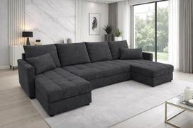 "Generisch Aurelia U Living Landscape", aksominis audinys, U formos kampinė sofa su miego funkcija, lovos dėžė, 287 cm pločio, 72 cm aukščio, 38 cm aukščio sėdynė, "Krono 34", 100 % poliesteris