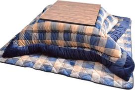 "Generisch" stalas su šildytuvu ir antklode, kavos viryklė "Apanese", "Tatami" lova, šilta paklodė, nešiojamojo kompiuterio stalas (spalva: mėlyna, dydis: 120 * 75 cm)