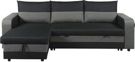 "Habitat et Jardin Victor" audinys Kampinė sofa grįžtamoji 4 vietų juoda