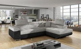 "Herby Antos" kampinė sofa su miego funkcija Miegamojo lova Dėžutės sofa lova Kairė arba dešinė (dešinė)