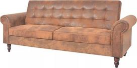 "Homgoday" 2 vietų sofa su porankiais Ruda zomšinė lauko sodo lova Sofa Sofa Sofa Sodo sofa Svetainė Terasa Lauko terasa Lauko