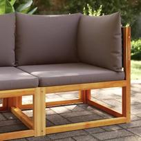 "Homgoday" sodo sofa kampinis sofas su kieta akacijos medienos pagalve Sodo baldai Lauko sodo lova Sofa sofa Sofa Patio baldai Modelis 4008172