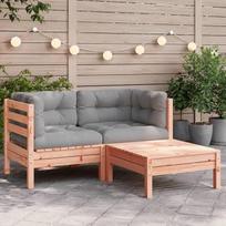 "Homgoday" sodo sofa su pagalvėle ir atrama kojoms, 2 sėdimų vietų sofa Lauko sofa Sodo sofa Svetainės sofa Lauko lauko baldai