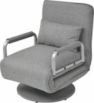 "Homgoday" šviesiai pilka audinio sukamoji kėdė ir sofa lova Lauko sodo sofa Gyvenamasis kambarys Sodo terasa Sofa Sodo baldai
