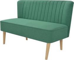 "Hommdiy" sofa 2-vietė medžiaginė sofa Lounge Sofa Minkšta sofa sofa 117 x 55,5 x 77 cm Žalia
