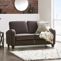 "Julian Bowen Vivo" sofa, dirbtinė oda, ruda, 2 sėdimos vietos