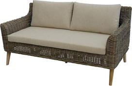 "Jūsų geras skonis Loui aukštos kokybės natūralių vytelių / elegantiška sofa sofa Stilbewusstes Setup (pilka)