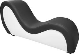 "Kamasutra" kėdė "Tantra Sofa" Meilės sofa Sekso baldai ir atlošas puikiam meilės žaidimui, taip pat tinka jogai ir tempimui - juoda/balta