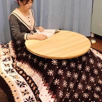 "Kotatsu" šildymo futono komplektas Kietos medienos krosnelės stalas Šildymo stalas žiemos gyvenamajame kambaryje Kvadratinis "Kotatsu" stalas, rudas-b-75 x 75 x 40 cm, rudas-b-75 x 75 x 40 cm