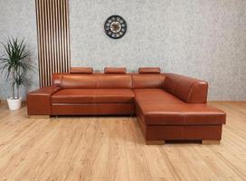 "London II 3Z" tikros odos kampinė sofa, 275 x 200 cm, sofa-lova su lovos funkcija, tikros odos kampinė sofa, antikvarinė oda (275 x 200 cm, dešinysis kampas)