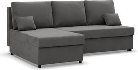"Mebligo Kemi" kampinė sofa su miego funkcija, lovos dėžė, "Comfort and Still", putplastis, pilka (Mikrofaza 27)