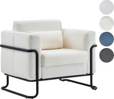 "Mingone" sofos fotelis Kreminė sofa Šiuolaikinio dizaino televizoriaus fotelis Svetainė Vienvietė sofa poilsio kėdė Lininė kėdė su metalinėmis kojomis iki 150 kg