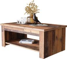 "Newfurn" kavos staliukas Betono išvaizda Tamsiai pilka seno medžio svetainės stalas Vintage Industrial - 110 x 45,7 x 65 cm (plotis x aukštis x gylis) - Country House stiliaus sofos staliukas - Svetainė