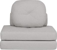 "Olden" medžiaginė grindų sofa 1 sėdima vieta su pagalvėle Miego funkcija Išskleidžiama pilka