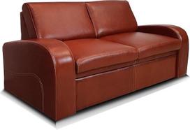 "Oslo FS" natūralios odos 2,5 vietos sofa 180 cm pločio su miego funkcija Odinė sofa Tikros odos antikvarinė sofa Didelis spalvų pasirinkimas