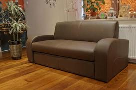 "Praga FS" Tikros odos 2,5 vietos sofa 180 cm pločio su miego funkcija Odinė sofa Tikros odos sofa Didelė pasirinktos spalvos