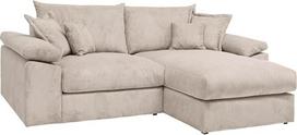 "Riess Ambiente Ambiente Atmosphere Design" kampinė sofa XL 245 cm, smėlio spalvos, 3 sėdimų vietų, įskaitant pagalvėlę, kampinė sofa