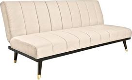 "Riess Ambiente Petit BEAUTÉ" dizainerių sofa lova 180 cm Šampaninio aksomo 3-vietė