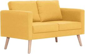 "Tidyard" 2 vietų medžiaginė sofa lova Dviejų vietų mažos sofos komplektas Sofa lova Lounge sofa lova Sofa kėdė Minkšta sofa Atgal pagalvėlė