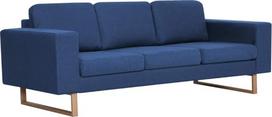 "Tidyard" 3 vietų sofa Minkšta sofa-lova 200 x 82 x 75 cm su atlošo ir sėdynės pagalvėlėmis, TV sofa Poilsio sofa, TV sofa, poilsio krėslas, medinis rėmas ir medžiaginis paminkštinimas