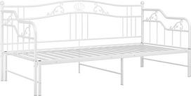 "Tidyard" ištiesiamas sofos lovos rėmas Metalinė lova Metalinė lova 90 x 200 cm Balta