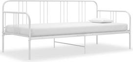 "Tidyard" sofa lova, Dienos lova, Metalinė lova, Viengulė lova, Svečių lova, Sofa lova, Baltas metalas, 90 x 200 cm
