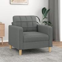 "Tidyard" sofos kėdė Sofa sofa audinys Sofa Svečių sofa Lounge sofa Minkštas sofos fotelis Svetainės sofa Klubo sofa Sėdimoji dalis Baldai svetainei Miegamojo kambarys Biuras Butas Tamsiai pilka 60 cm audinys