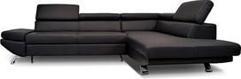 "Varsovia" tikros odos kampinė sofa, 278 x 210 cm, pagaminta iš aukštos kokybės natūralios itališkos odos, sofa-lova su galvos atlošais, tikra oda, kampinė sofa, daug spalvų (278 x 210 cm, kampinė dešinė)