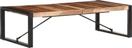 "vidaXL" medžio masyvo kavos staliukas Pramoninio stiliaus šoninis staliukas Svetainės staliukas Kavos staliukas Sofos staliukas Arbatos staliukas 140 x 70 x 40 cm Rožinio medžio apdaila