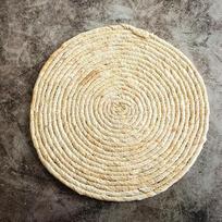 11-38 cm pinti padėkliukai, apvalūs rotango padėkliukai, vandens hiacinto kukurūzų lukštų pinti padėkliukai, pinti padėkliukai, neslidūs (kukurūzų lukštas, 25 cm)