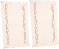2 x Macrame Padėkliukai su kutais, skalbiami Padėkliukai valgomojo stalui, dekoratyviniai padėkliukai vestuvėms, namams, biurui, Boho stiliui
