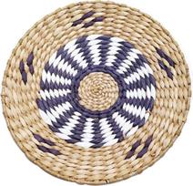 20-30 cm natūralios rankų darbo pintos lėkštės, apvalios boho rotango lėkštės, vandens hiacinto lėkštės, kaimiškos pintos krepšio lėkštės valgomojo stalui (A6.25 cm)