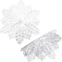 2stücke Tischunterlage in Schneeflockenform aus Weihnachtstischdeko Schützt vor Kratzern und Flecken Elegant für Esstische