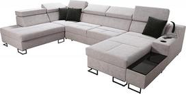 All4All Fosti VI kampinė sofa su miego funkcija Lovos dėžė Gyvenamasis kraštovaizdis Minkšta sofa sofa Baldai USB įėjimo kampinė sofa Kairė dešinė 26 (dešinė)