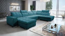 All4All Piaggio VI kampinė sofa su miego funkcija, lovos dėžė, sofa lova, sofa, sofa, sofa, kampinė sofa, gyvenamojo kraštovaizdžio lova, geriausios sofos 26 (kairė, Terra 75)