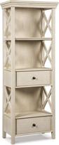 Ashley Furniture Bolanburg 2 stalčių ir 3 lentynų spintelė Antique White