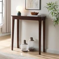 Beistelltisch Schmal, Console Table für Wohnzimmer, Ohne Stauraum, Design Minimalistisch(Black,100cm/39.4in)