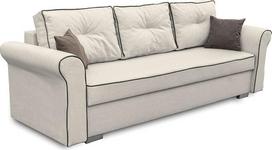 bonni Merida sofa lova, sofa su lovos dėže ir miego funkcijomis, sulankstoma sofa, sofa lova, sofa lova, gamintojo sofa, sofa, sofos komplektas, sofos komplektas (kreminė)