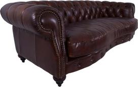 Castlefield 3 vietų Chesterfield stiliaus Vintage Cigaras natūralios odos sofa sofa